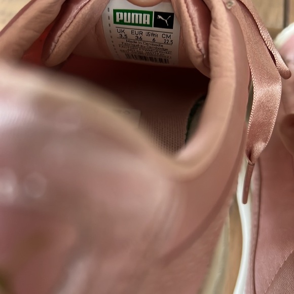 Puma basket pink satin platform sneakers - Picture 9 of 11